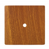 Placa 4x4 com Furo - Novara Cumaru